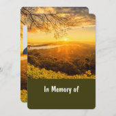 Invitation du service commémoratif Beau lever du s (Devant / Derrière)