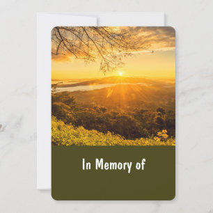 Invitation du service commémoratif Beau lever du s