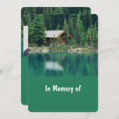 Invitation du service commémoratif Beautiful Lake  (Devant / Derrière)