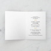 Invitation du service commémoratif Black Gold Leaf (Intérieur)