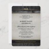 Invitation du service commémoratif contemporain Bl (Dos)