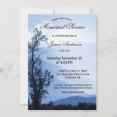 Invitation du service commémoratif funéraire de Bl (Devant)