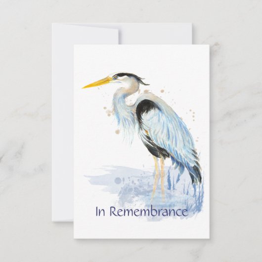 Invitation du service commémoratif Grand Héron ble (Devant)