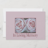 Invitation du service commémoratif In Love Memory (Devant)