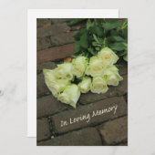 Invitation du service commémoratif In Love Memory (Devant / Derrière)