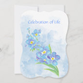 Invitation du service commémoratif Oubliez-moi pas (Devant)