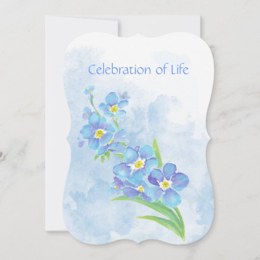 Invitation du service commémoratif Oubliez-moi pas (Devant)