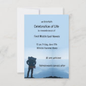 Invitation du service commémoratif Randonnée rando (Dos)