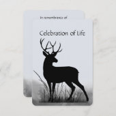 Invitation du service commémoratif Stag Deer Mascu (Devant / Derrière)