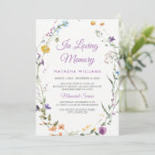 Invitation du service de Faire-part commémoratif f (Debout devant)