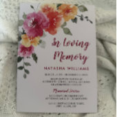 Invitation du service de Faire-part Floral Spring