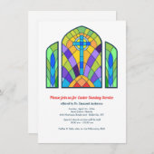 Invitation du service de l'église en verre (Devant / Derrière)
