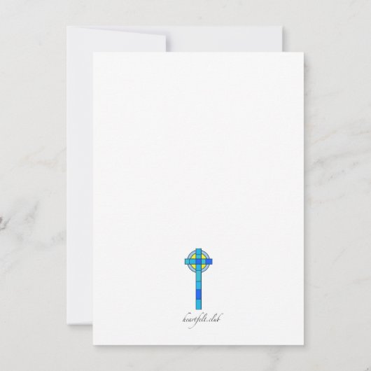 Invitation du service de l'église en verre (Dos)