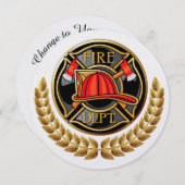 Invitation du service des incendies (Devant / Derrière)