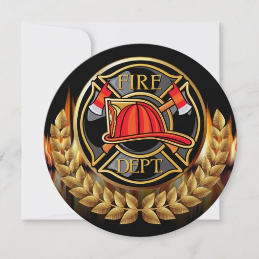 Invitation du service des incendies (Devant)