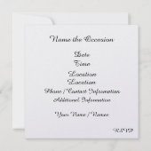 Invitation du service d'incendie élégant (Dos)