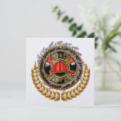 Invitation du service d'incendie élégant (Debout devant)