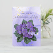 Invitation du service Memorial violet violet afric (Debout devant)