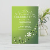 Invitation du Shamrock St. Patrick's Party (Debout devant)