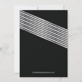 Invitation du Silver Black Photo Graduation Party (Dos)