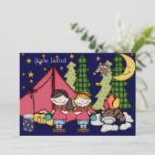 Invitation du Sleepover 5x7 de jardin de fille de (Debout devant)
