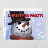 Invitation du Snowman Party (Devant / Derrière)