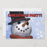 Invitation du Snowman Party<br><div class="desc">Un joli bonhomme de neige annonce votre invitation</div>