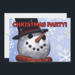 Invitation du Snowman Party<br><div class="desc">Un joli bonhomme de neige annonce votre invitation</div>