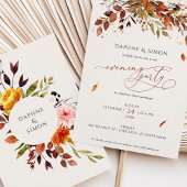 Invitation du soir Burnt Orange Script moderne