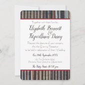 Invitation du soir de la bibliothèque vintage (Devant)