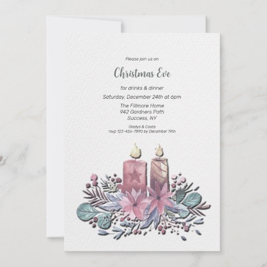 Invitation du soir de Noël (Devant)