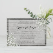 INVITATION DU SOIR DU BÉBÉ RUSTIQUE (Debout devant)