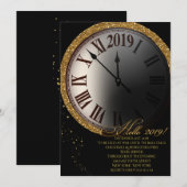 Invitation du soir du Nouvel An (Devant / Derrière)