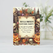 Invitation du soir Eerie : Soirée d'Halloween pers (Debout devant)