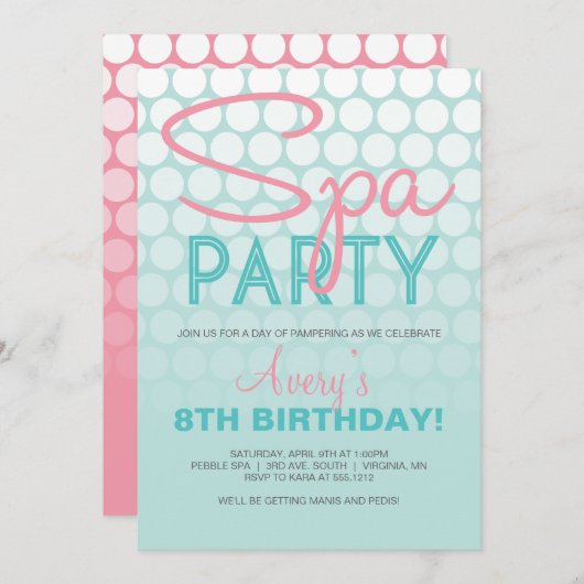 Invitation du spa (Devant / Derrière)