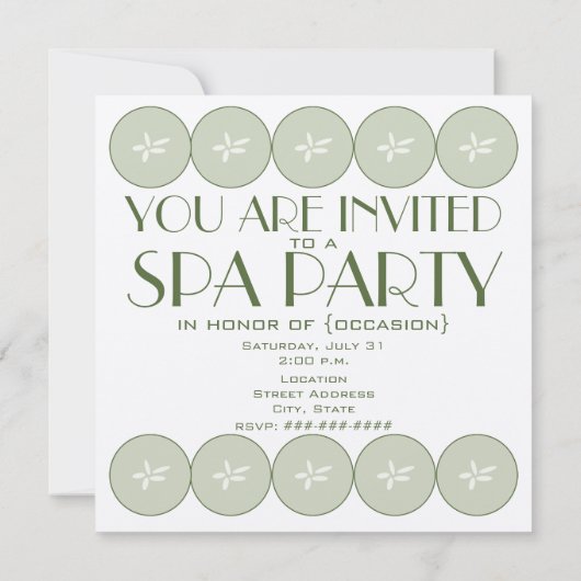 Invitation du Spa (Dos)