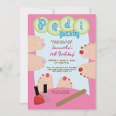 Invitation du spa PEDICURE Pedi Party 5x7 (Devant)