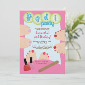 Invitation du spa PEDICURE Pedi Party 5x7 (Debout devant)