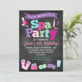 Invitation du spa - Spa Anniversaire de enfant (Debout devant)