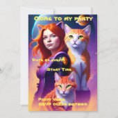 Invitation du Space Cat Party (Devant)