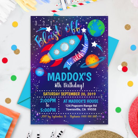 Invitation du Space Party