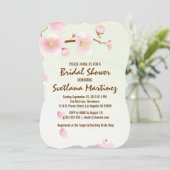 Invitation du spectacle de mariée rose et crème Ma (Debout devant)