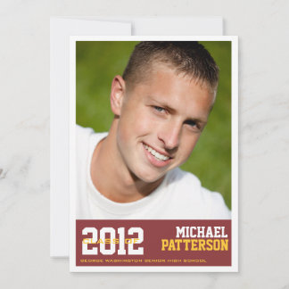 Invitation du sportif Guy Photo Graduation Party R