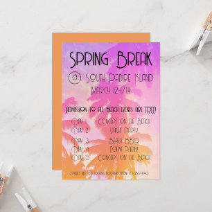 Invitation du Spring Break Party