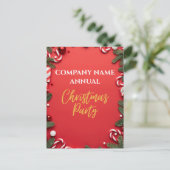 Invitation du Sucre de canne rouge de Noël de l'en (Debout devant)