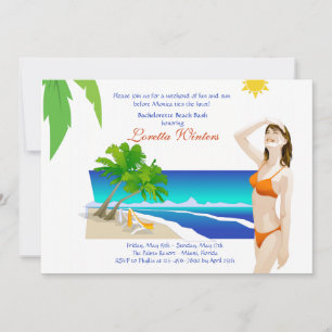 Invitation du Sun Bachelorette Party