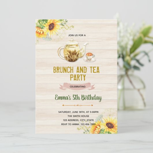 Invitation du Sunflower tea (Debout devant)