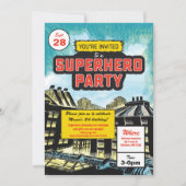 Invitation du Superhero Comic Party (Devant)