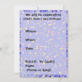 Invitation du Superhero Party (Dos)