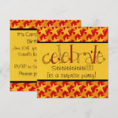 Invitation du Surprise Party (Devant / Derrière)